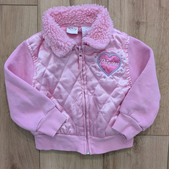 Disney Princess Cinderella Quilted Jacket with Heart Design - Picture 1 of 5
